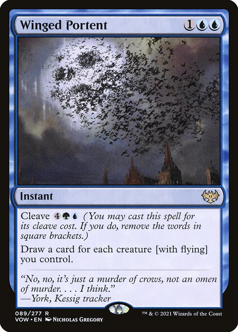 Winged Portent (89) [Innistrad: Crimson Vow]