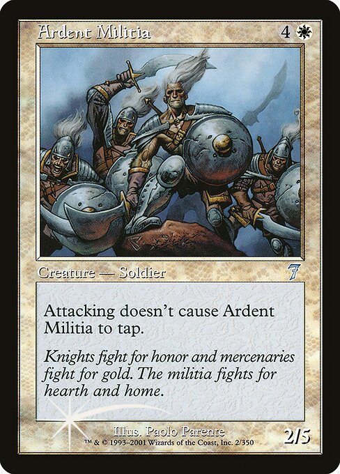Ardent Militia (2★) [Seventh Edition]
