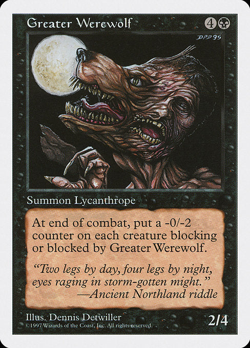 Greater Werewolf (166) [Fifth Edition]