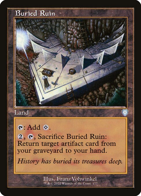 Buried Ruin (177) [The Brothers' War Commander]