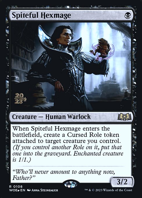 Spiteful Hexmage (108s) [Wilds of Eldraine Promos]