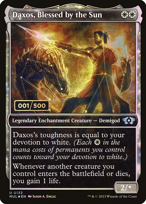 Daxos, Blessed by the Sun (132z) [Multiverse Legends] [Showcase]