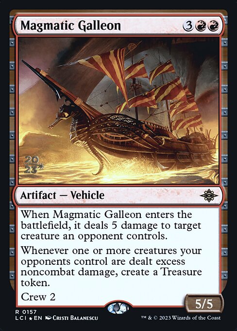 Magmatic Galleon (157s) [The Lost Caverns of Ixalan Promos]