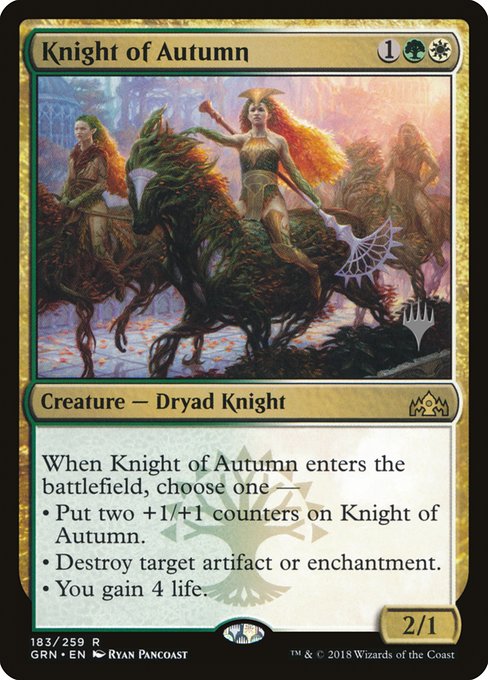 Knight of Autumn (183p) [Guilds of Ravnica Promos]