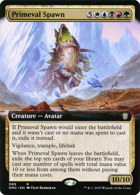 Primeval Spawn (89) [Dominaria United Commander] [Extended Art]