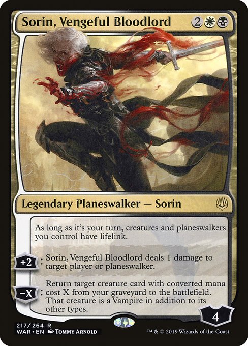 Sorin, Vengeful Bloodlord (217) [War of the Spark]