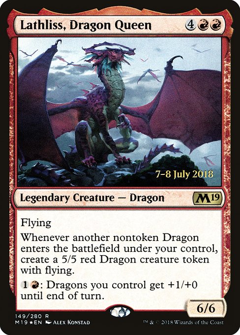 Lathliss, Dragon Queen (149s) [Core Set 2019 Promos]