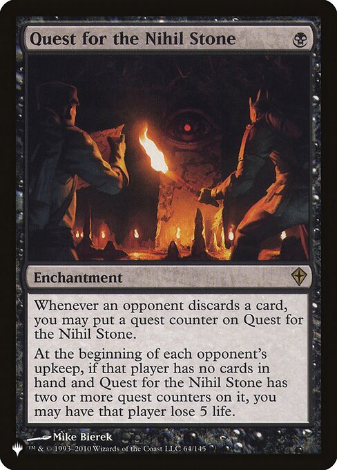 Quest for the Nihil Stone (WWK-64) [The List]