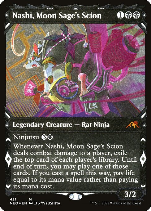Nashi, Moon Sage's Scion (421) [Kamigawa: Neon Dynasty] [Showcase]