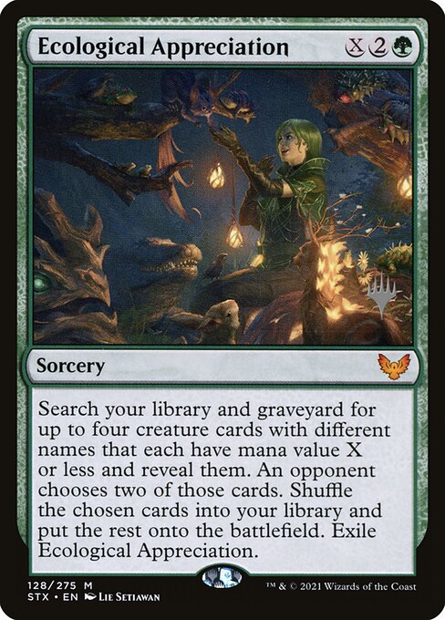 Ecological Appreciation (128p) [Strixhaven: School of Mages Promos]