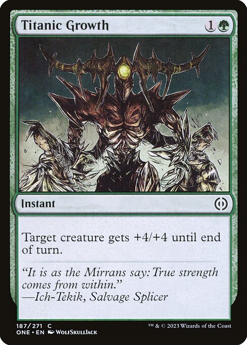 Titanic Growth (187) [Phyrexia: All Will Be One]