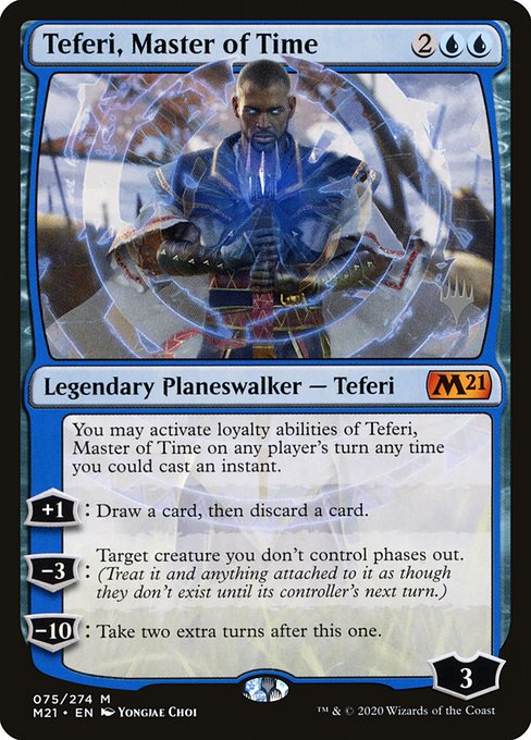 Teferi, Master of Time (75p) [Core Set 2021 Promos]