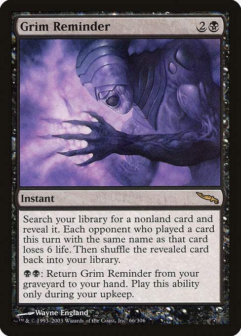 Grim Reminder (66) [Mirrodin]