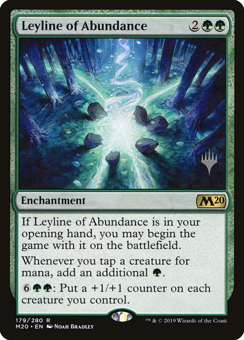 Leyline of Abundance (179p) [Core Set 2020 Promos]