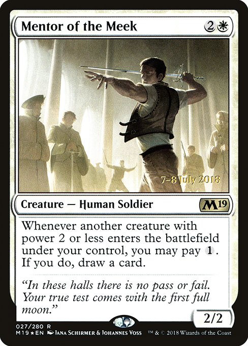 Mentor of the Meek (27s) [Core Set 2019 Promos]