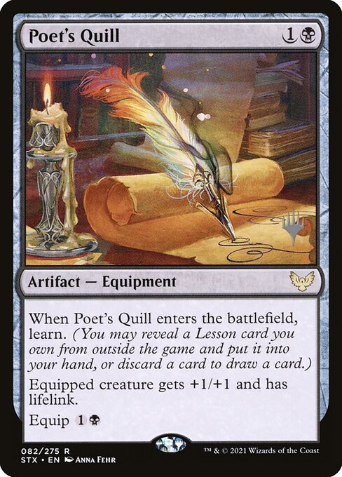 Poet's Quill (82p) [Strixhaven: School of Mages Promos]