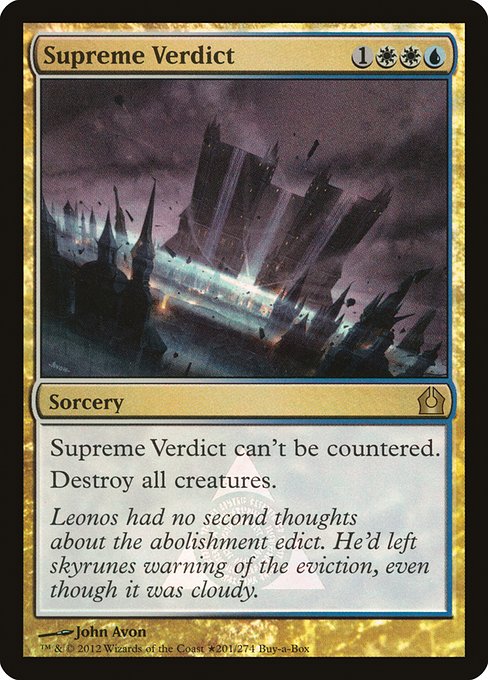 Supreme Verdict (201★) [Return to Ravnica Promos]