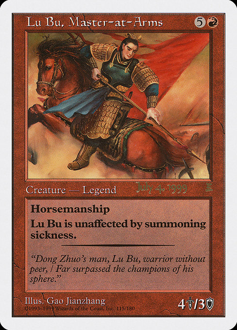 Lu Bu, Master-at-Arms (115b) [Portal: Three Kingdoms Promos]
