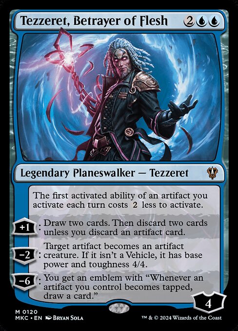 Tezzeret, Betrayer of Flesh (120) [Murders at Karlov Manor Commander]