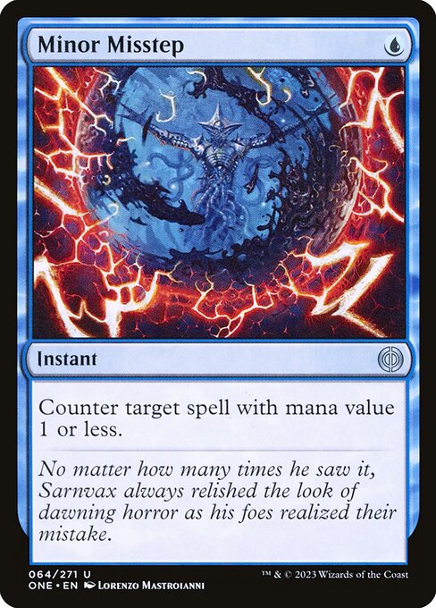 Minor Misstep (64) [Phyrexia: All Will Be One]