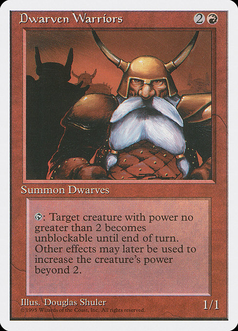 Dwarven Warriors (187) [Fourth Edition]