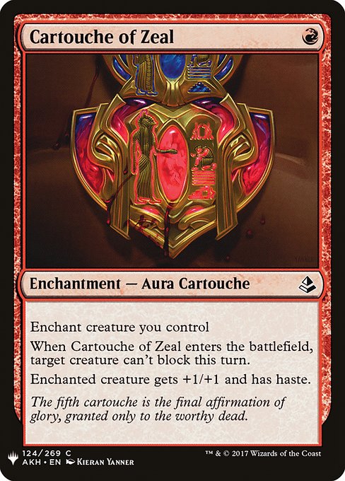 Cartouche of Zeal (AKH-124) [The List]