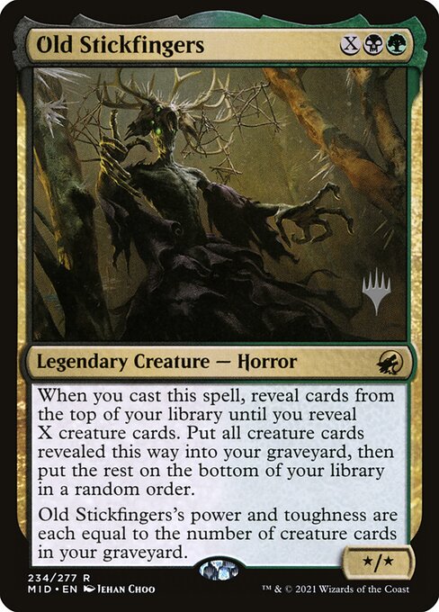 Old Stickfingers (234p) [Innistrad: Midnight Hunt Promos]