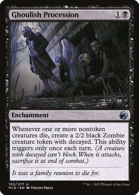 Ghoulish Procession (102) [Innistrad: Midnight Hunt]