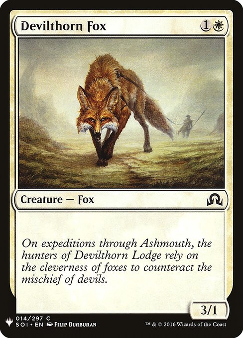 Devilthorn Fox (SOI-14) [The List]
