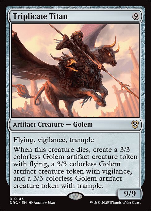 Triplicate Titan (143) [Aetherdrift Commander]