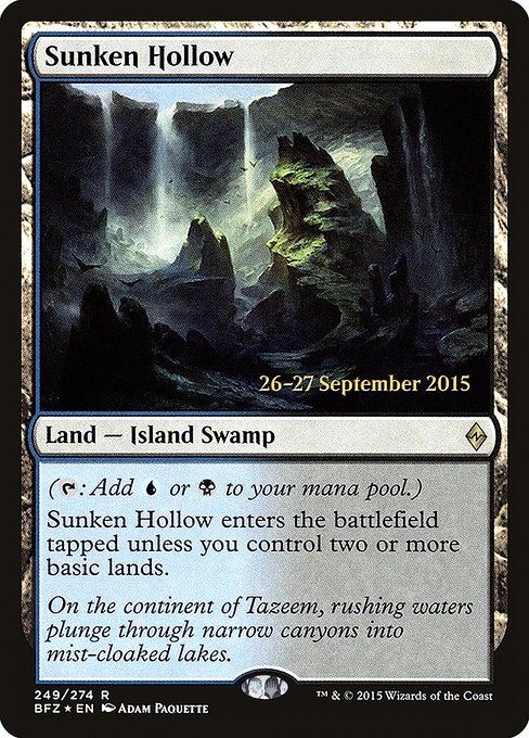 Sunken Hollow (249s) [Battle for Zendikar Promos]
