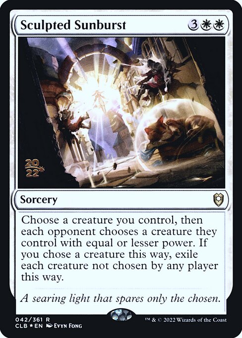 Sculpted Sunburst (42s) [Battle for Baldur's Gate Promos]
