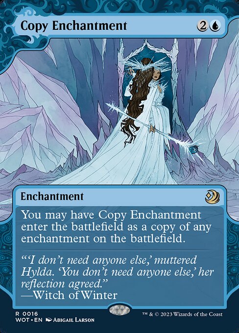 Copy Enchantment (16) [Wilds of Eldraine: Enchanting Tales] [Showcase, Borderless]