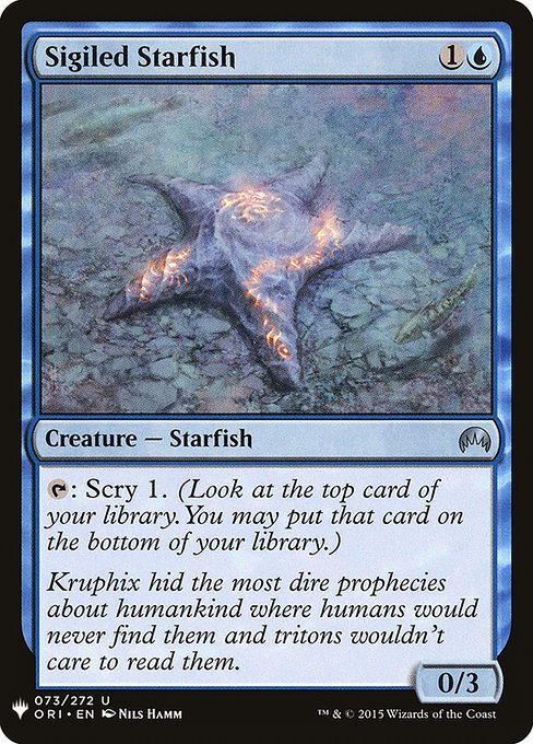 Sigiled Starfish (ORI-73) [The List]