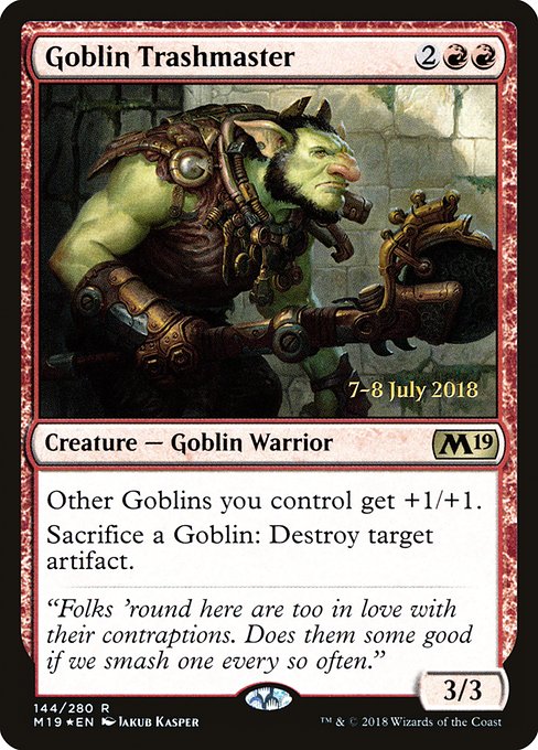 Goblin Trashmaster (144s) [Core Set 2019 Promos]