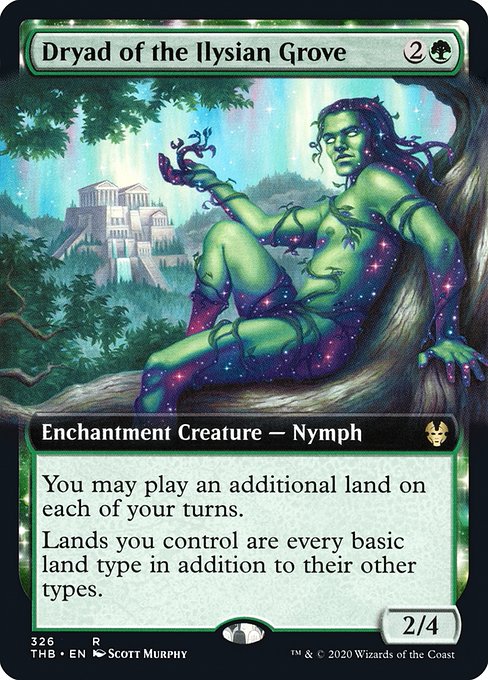 Dryad of the Ilysian Grove (326) [Theros Beyond Death] [Extended Art]