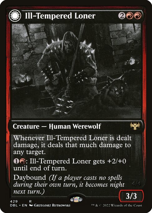 Ill-Tempered Loner // Howlpack Avenger (429) [Innistrad: Double Feature]