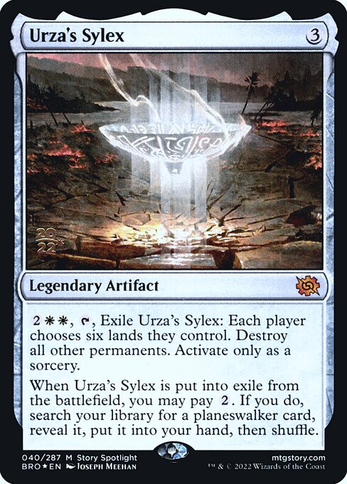 Urza's Sylex (40s) [The Brothers' War Promos]