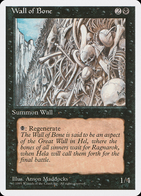 Wall of Bone (168) [Fourth Edition]