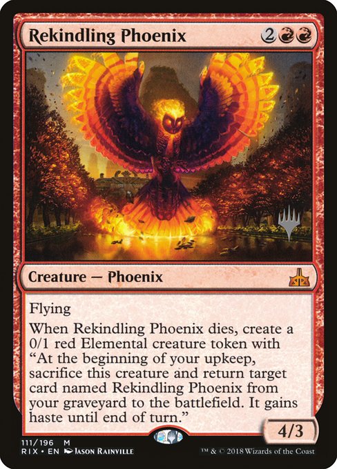 Rekindling Phoenix (111p) [Rivals of Ixalan Promos]