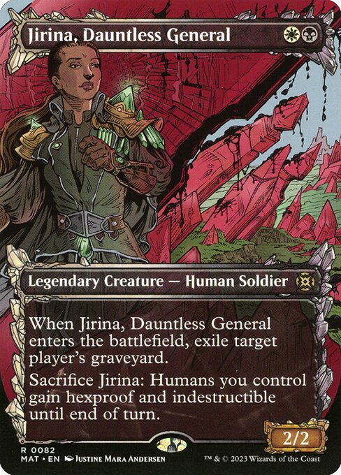 Jirina, Dauntless General (82) [March of the Machine: The Aftermath] [Showcase, Borderless]