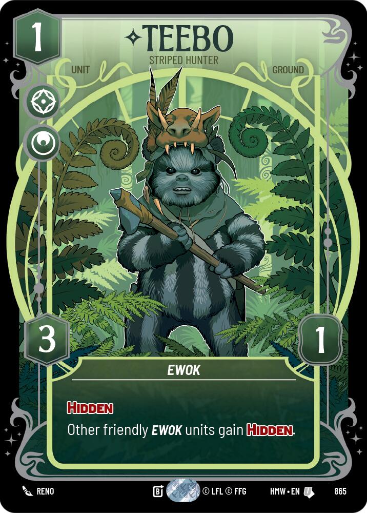 Teebo - Striped Hunter (Prestige Foil) (865) [Homeworlds]