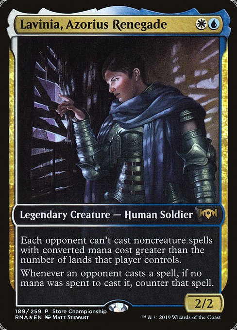 Lavinia, Azorius Renegade (189) [Ravnica Allegiance Promos]