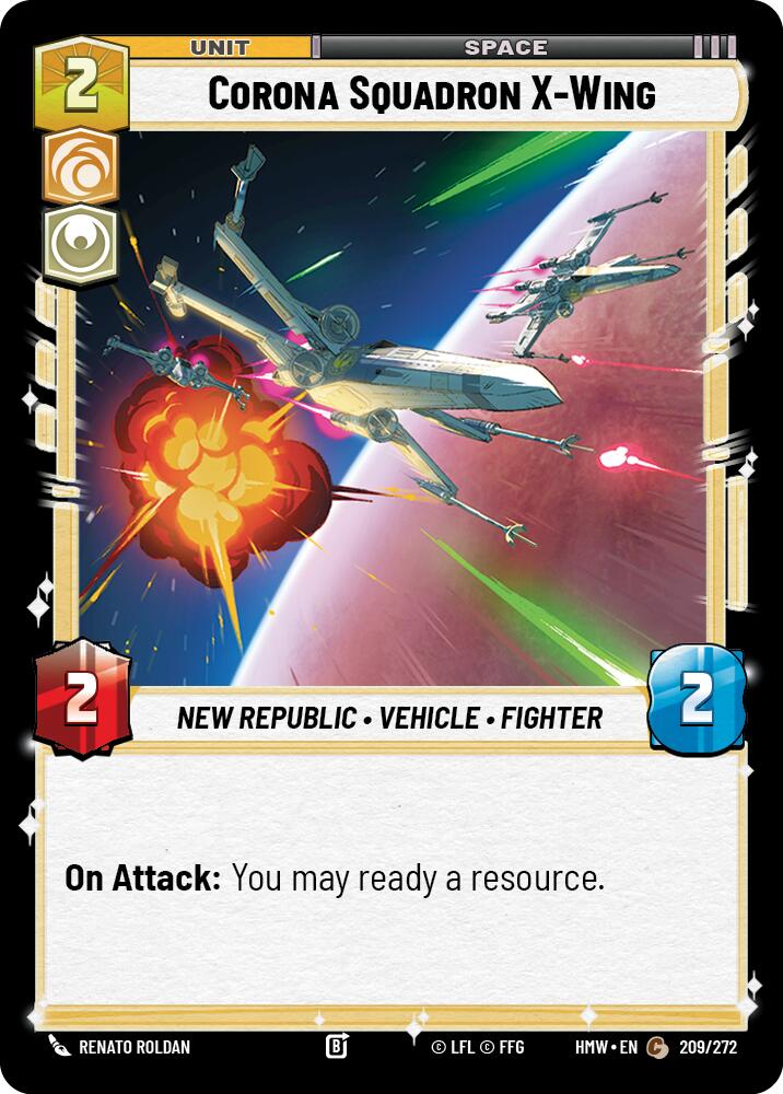 Corona Squadron X-Wing (209/272) [Homeworlds]