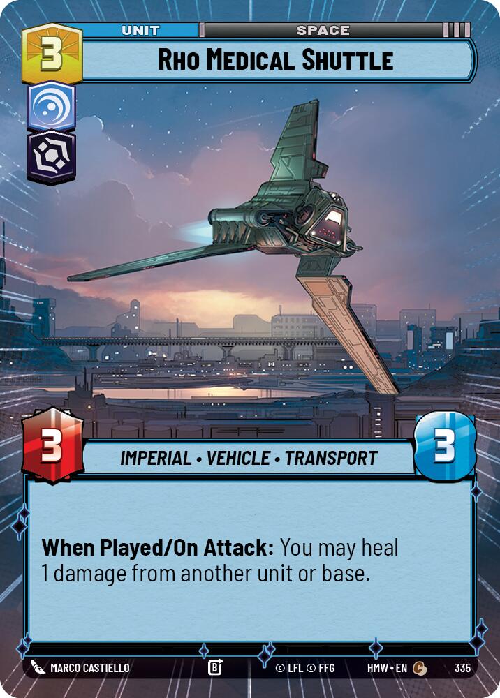 Rho Medical Shuttle (Hyperspace) (335) [Homeworlds]