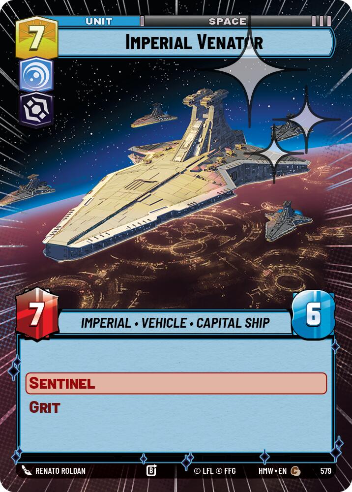 Imperial Venator (Hyperspace Foil) (579) [Homeworlds]