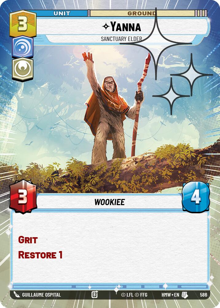 Yanna - Sanctuary Elder (Hyperspace Foil) (586) [Homeworlds]
