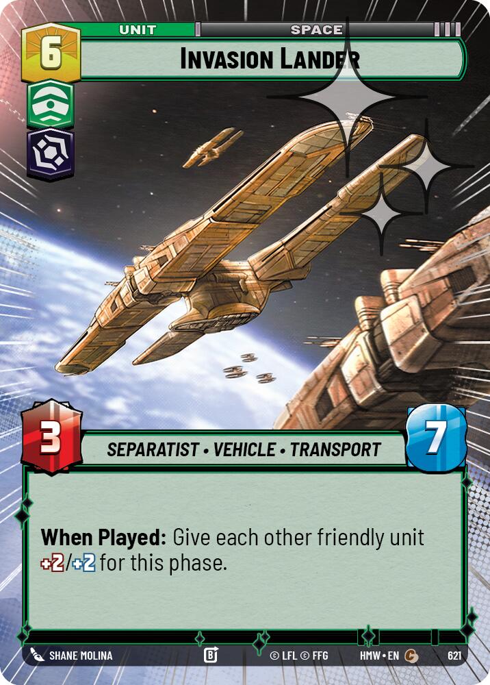 Invasion Lander (Hyperspace Foil) (621) [Homeworlds]