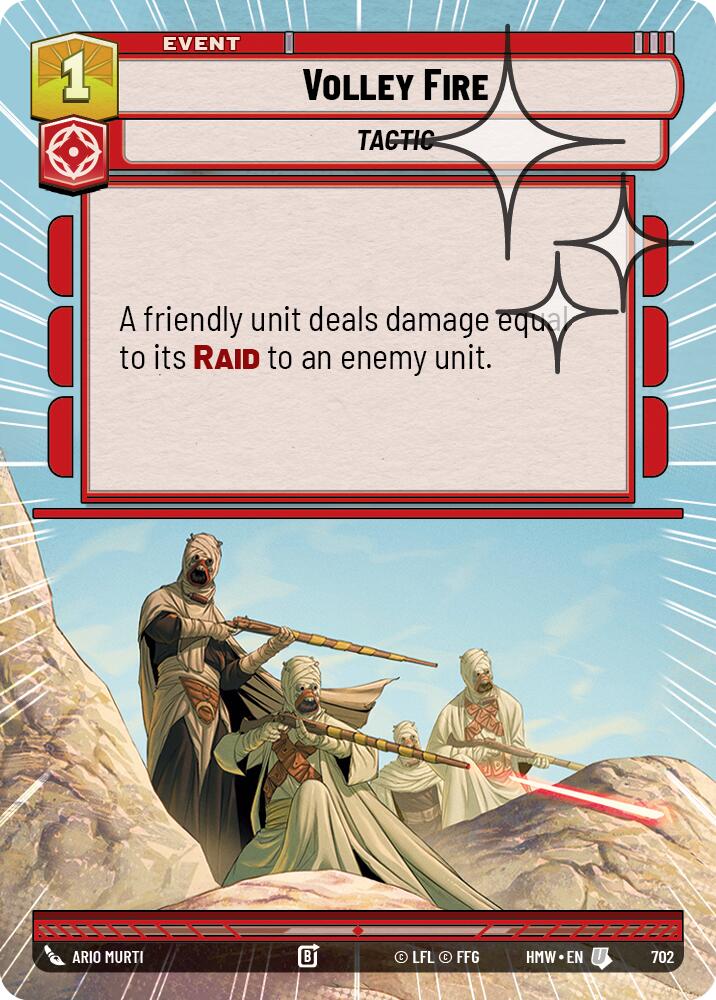 Volley Fire (Hyperspace Foil) (702) [Homeworlds]