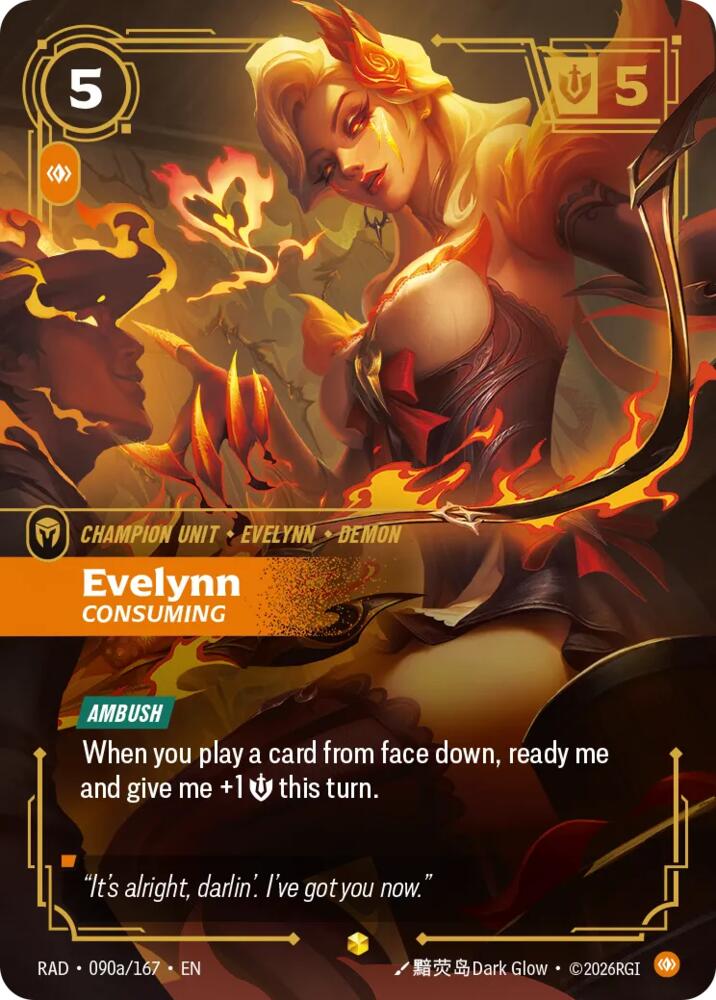 Evelynn, Consuming (Alternate Art) (090a/167) [Radiance]